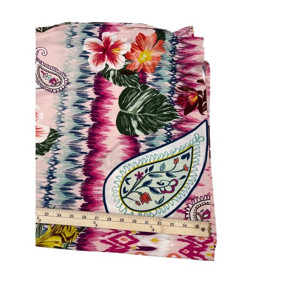 Chicos Ikat Patterned Maxi‎ Skirt Tropical Floral Multicolor Size 0 Small - Picture 6 of 7